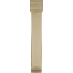 Ekena Millwork - BKTUR0554X24X36THR01RCPR - Timberthane Faux Wood Thorton Style Bracket w/ Offset Brace, Traditional Ends, 5 1/2"W x 24"D x 36"H, Primed Tan