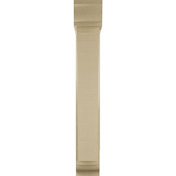 Ekena Millwork - BKTUR0554X26X38THR01RCPR - Timberthane Faux Wood Thorton Style Bracket w/ Offset Brace, Traditional Ends, 5 1/2"W x 26"D x 38"H, Primed Tan