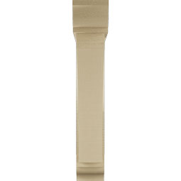 Ekena Millwork - BKTUR0554X28X32THR01RCPR - Timberthane Faux Wood Thorton Style Bracket w/ Offset Brace, Traditional Ends, 5 1/2"W x 28"D x 32"H, Primed Tan