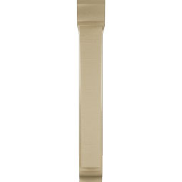 Ekena Millwork - BKTUR0554X28X40THR01RCPR - Timberthane Faux Wood Thorton Style Bracket w/ Offset Brace, Traditional Ends, 5 1/2"W x 28"D x 40"H, Primed Tan