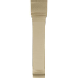 Ekena Millwork - BKTUR0554X30X30THR01RCPR - Timberthane Faux Wood Thorton Style Bracket w/ Offset Brace, Traditional Ends, 5 1/2"W x 30"D x 30"H, Primed Tan