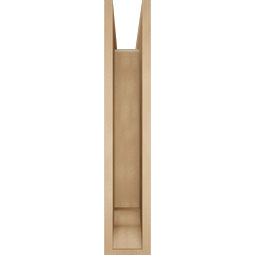 Ekena Millwork - BKTUR0554X30X30THR01RCPR - Timberthane Faux Wood Thorton Style Bracket w/ Offset Brace, Traditional Ends, 5 1/2"W x 30"D x 30"H, Primed Tan