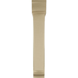 Ekena Millwork - BKTUR0554X30X34THR01RCPR - Timberthane Faux Wood Thorton Style Bracket w/ Offset Brace, Traditional Ends, 5 1/2"W x 30"D x 34"H, Primed Tan