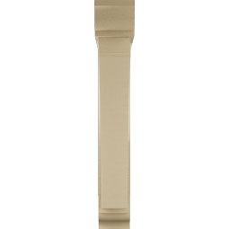 Ekena Millwork - BKTUR0554X30X36THR01RCPR - Timberthane Faux Wood Thorton Style Bracket w/ Offset Brace, Traditional Ends, 5 1/2"W x 30"D x 36"H, Primed Tan
