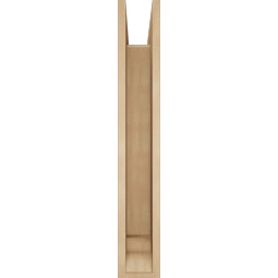 Ekena Millwork - BKTUR0554X30X36THR01RCPR - Timberthane Faux Wood Thorton Style Bracket w/ Offset Brace, Traditional Ends, 5 1/2"W x 30"D x 36"H, Primed Tan