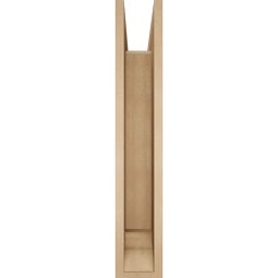 Ekena Millwork - BKTUR0554X32X32THR01RCPR - Timberthane Faux Wood Thorton Style Bracket w/ Offset Brace, Traditional Ends, 5 1/2"W x 32"D x 32"H, Primed Tan