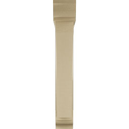 Ekena Millwork - BKTUR0554X32X36THR01RCPR - Timberthane Faux Wood Thorton Style Bracket w/ Offset Brace, Traditional Ends, 5 1/2"W x 32"D x 36"H, Primed Tan