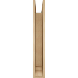 Ekena Millwork - BKTUR0554X32X36THR01RCPR - Timberthane Faux Wood Thorton Style Bracket w/ Offset Brace, Traditional Ends, 5 1/2"W x 32"D x 36"H, Primed Tan