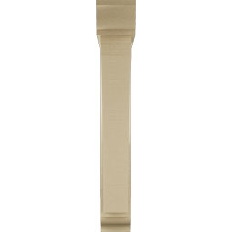 Ekena Millwork - BKTUR0554X32X38THR01RCPR - Timberthane Faux Wood Thorton Style Bracket w/ Offset Brace, Traditional Ends, 5 1/2"W x 32"D x 38"H, Primed Tan