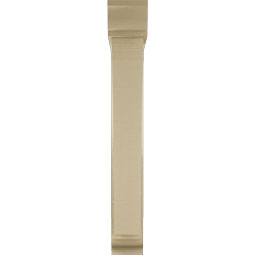 Ekena Millwork - BKTUR0554X32X40THR01RCPR - Timberthane Faux Wood Thorton Style Bracket w/ Offset Brace, Traditional Ends, 5 1/2"W x 32"D x 40"H, Primed Tan