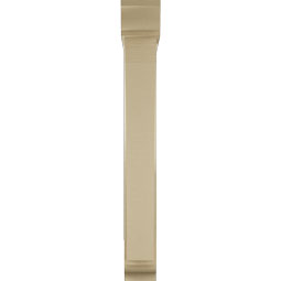 Ekena Millwork - BKTUR0554X32X44THR01RCPR - Timberthane Faux Wood Thorton Style Bracket w/ Offset Brace, Traditional Ends, 5 1/2"W x 32"D x 44"H, Primed Tan