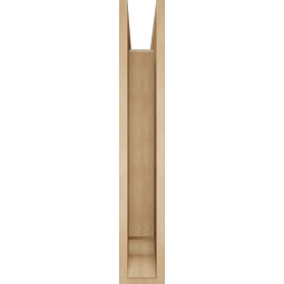 Ekena Millwork - BKTUR0554X34X34THR01RCPR - Timberthane Faux Wood Thorton Style Bracket w/ Offset Brace, Traditional Ends, 5 1/2"W x 34"D x 34"H, Primed Tan