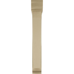 Ekena Millwork - BKTUR0554X34X40THR01RCPR - Timberthane Faux Wood Thorton Style Bracket w/ Offset Brace, Traditional Ends, 5 1/2"W x 34"D x 40"H, Primed Tan