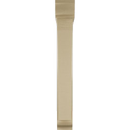 Ekena Millwork - BKTUR0554X34X42THR01RCPR - Timberthane Faux Wood Thorton Style Bracket w/ Offset Brace, Traditional Ends, 5 1/2"W x 34"D x 42"H, Primed Tan
