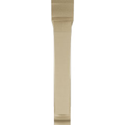 Ekena Millwork - BKTUR0554X36X36THR01RCPR - Timberthane Faux Wood Thorton Style Bracket w/ Offset Brace, Traditional Ends, 5 1/2"W x 36"D x 36"H, Primed Tan