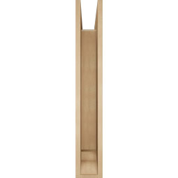 Ekena Millwork - BKTUR0554X36X36THR01RCPR - Timberthane Faux Wood Thorton Style Bracket w/ Offset Brace, Traditional Ends, 5 1/2"W x 36"D x 36"H, Primed Tan