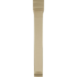 Ekena Millwork - BKTUR0554X36X44THR01RCPR - Timberthane Faux Wood Thorton Style Bracket w/ Offset Brace, Traditional Ends, 5 1/2"W x 36"D x 44"H, Primed Tan