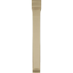 Ekena Millwork - BKTUR0554X36X48THR01RCPR - Timberthane Faux Wood Thorton Style Bracket w/ Offset Brace, Traditional Ends, 5 1/2"W x 36"D x 48"H, Primed Tan