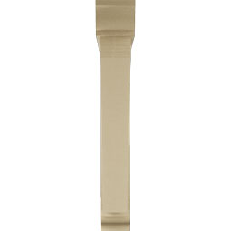 Ekena Millwork - BKTUR0554X38X38THR01RCPR - Timberthane Faux Wood Thorton Style Bracket w/ Offset Brace, Traditional Ends, 5 1/2"W x 38"D x 38"H, Primed Tan