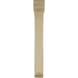 Ekena Millwork - BKTUR0554X38X44THR01RCPR - Timberthane Faux Wood Thorton Style Bracket w/ Offset Brace, Traditional Ends, 5 1/2"W x 38"D x 44"H, Primed Tan
