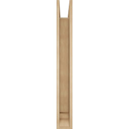 Ekena Millwork - BKTUR0554X38X44THR01RCPR - Timberthane Faux Wood Thorton Style Bracket w/ Offset Brace, Traditional Ends, 5 1/2"W x 38"D x 44"H, Primed Tan