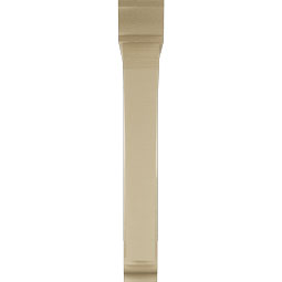 Ekena Millwork - BKTUR0554X40X40THR01RCPR - Timberthane Faux Wood Thorton Style Bracket w/ Offset Brace, Traditional Ends, 5 1/2"W x 40"D x 40"H, Primed Tan