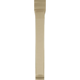 Ekena Millwork - BKTUR0554X40X44THR01RCPR - Timberthane Faux Wood Thorton Style Bracket w/ Offset Brace, Traditional Ends, 5 1/2"W x 40"D x 44"H, Primed Tan