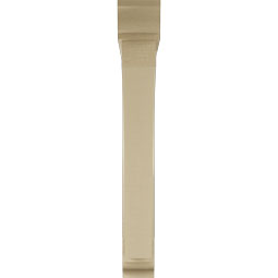 Ekena Millwork - BKTUR0554X42X42THR01RCPR - Timberthane Faux Wood Thorton Style Bracket w/ Offset Brace, Traditional Ends, 5 1/2"W x 42"D x 42"H, Primed Tan
