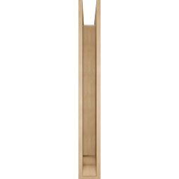 Ekena Millwork - BKTUR0554X44X44THR01RCPR - Timberthane Faux Wood Thorton Style Bracket w/ Offset Brace, Traditional Ends, 5 1/2"W x 44"D x 44"H, Primed Tan
