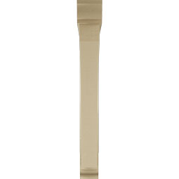 Ekena Millwork - BKTUR0554X46X46THR01RCPR - Timberthane Faux Wood Thorton Style Bracket w/ Offset Brace, Traditional Ends, 5 1/2"W x 46"D x 46"H, Primed Tan