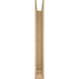 Ekena Millwork - BKTUR0554X46X46THR01RCPR - Timberthane Faux Wood Thorton Style Bracket w/ Offset Brace, Traditional Ends, 5 1/2"W x 46"D x 46"H, Primed Tan