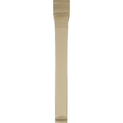 Ekena Millwork - BKTUR0554X48X48THR01RCPR - Timberthane Faux Wood Thorton Style Bracket w/ Offset Brace, Traditional Ends, 5 1/2"W x 48"D x 48"H, Primed Tan