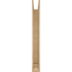 Ekena Millwork - BKTUR0554X48X48THR01RCPR - Timberthane Faux Wood Thorton Style Bracket w/ Offset Brace, Traditional Ends, 5 1/2"W x 48"D x 48"H, Primed Tan