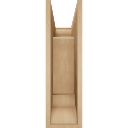 Ekena Millwork - BKTUR0756X18X26THR01RCPR - Timberthane Faux Wood Thorton Style Bracket w/ Offset Brace, Traditional Ends, 7 1/2"W x 18"D x 26"H, Primed Tan