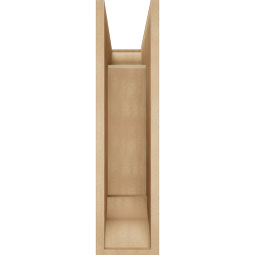 Ekena Millwork - BKTUR0756X18X30THR01RCPR - Timberthane Faux Wood Thorton Style Bracket w/ Offset Brace, Traditional Ends, 7 1/2"W x 18"D x 30"H, Primed Tan