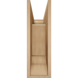 Ekena Millwork - BKTUR0756X20X24THR01RCPR - Timberthane Faux Wood Thorton Style Bracket w/ Offset Brace, Traditional Ends, 7 1/2"W x 20"D x 24"H, Primed Tan