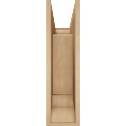 Ekena Millwork - BKTUR0756X20X28THR01RCPR - Timberthane Faux Wood Thorton Style Bracket w/ Offset Brace, Traditional Ends, 7 1/2"W x 20"D x 28"H, Primed Tan
