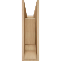 Ekena Millwork - BKTUR0756X22X26THR01RCPR - Timberthane Faux Wood Thorton Style Bracket w/ Offset Brace, Traditional Ends, 7 1/2"W x 22"D x 26"H, Primed Tan