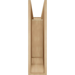 Ekena Millwork - BKTUR0756X22X30THR01RCPR - Timberthane Faux Wood Thorton Style Bracket w/ Offset Brace, Traditional Ends, 7 1/2"W x 22"D x 30"H, Primed Tan
