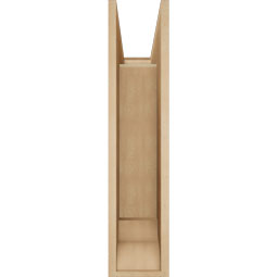 Ekena Millwork - BKTUR0756X22X34THR01RCPR - Timberthane Faux Wood Thorton Style Bracket w/ Offset Brace, Traditional Ends, 7 1/2"W x 22"D x 34"H, Primed Tan