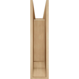Ekena Millwork - BKTUR0756X24X32THR01RCPR - Timberthane Faux Wood Thorton Style Bracket w/ Offset Brace, Traditional Ends, 7 1/2"W x 24"D x 32"H, Primed Tan