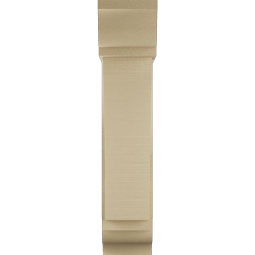 Ekena Millwork - BKTUR0756X24X36THR01RCPR - Timberthane Faux Wood Thorton Style Bracket w/ Offset Brace, Traditional Ends, 7 1/2"W x 24"D x 36"H, Primed Tan