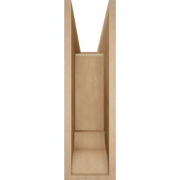Ekena Millwork - BKTUR0756X26X26THR01RCPR - Timberthane Faux Wood Thorton Style Bracket w/ Offset Brace, Traditional Ends, 7 1/2"W x 26"D x 26"H, Primed Tan