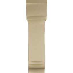 Ekena Millwork - BKTUR0756X26X30THR01RCPR - Timberthane Faux Wood Thorton Style Bracket w/ Offset Brace, Traditional Ends, 7 1/2"W x 26"D x 30"H, Primed Tan