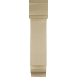 Ekena Millwork - BKTUR0756X26X34THR01RCPR - Timberthane Faux Wood Thorton Style Bracket w/ Offset Brace, Traditional Ends, 7 1/2"W x 26"D x 34"H, Primed Tan