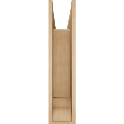 Ekena Millwork - BKTUR0756X26X34THR01RCPR - Timberthane Faux Wood Thorton Style Bracket w/ Offset Brace, Traditional Ends, 7 1/2"W x 26"D x 34"H, Primed Tan