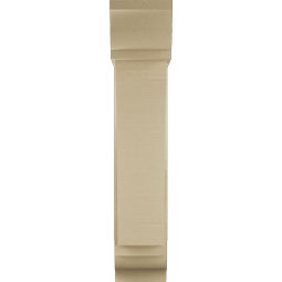 Ekena Millwork - BKTUR0756X26X38THR01RCPR - Timberthane Faux Wood Thorton Style Bracket w/ Offset Brace, Traditional Ends, 7 1/2"W x 26"D x 38"H, Primed Tan