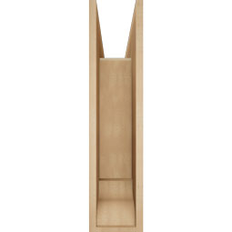 Ekena Millwork - BKTUR0756X28X32THR01RCPR - Timberthane Faux Wood Thorton Style Bracket w/ Offset Brace, Traditional Ends, 7 1/2"W x 28"D x 32"H, Primed Tan