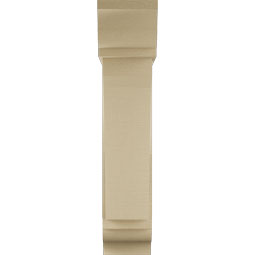 Ekena Millwork - BKTUR0756X28X36THR01RCPR - Timberthane Faux Wood Thorton Style Bracket w/ Offset Brace, Traditional Ends, 7 1/2"W x 28"D x 36"H, Primed Tan