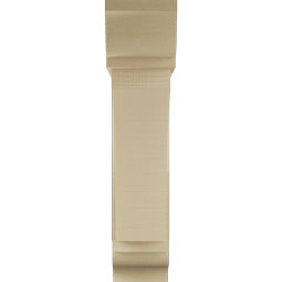 Ekena Millwork - BKTUR0756X30X34THR01RCPR - Timberthane Faux Wood Thorton Style Bracket w/ Offset Brace, Traditional Ends, 7 1/2"W x 30"D x 34"H, Primed Tan